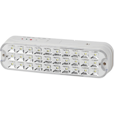 Светильник LED аварийный 220В, IP20, 12LED, 6ч, аккумулятор NiCD, 240*63*45, ЭРА [DPA-101-1-20]