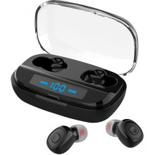 Гарнитура SmartBuy i400 Bluetooth, автосопряжение, беспроводная TWS, черная [SBH-3043B]