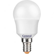 Лампа LED E14/G45 шар,  8W, 6500K, 660Лм, GL [GLDEN-G45F-8-230-E14-6500]