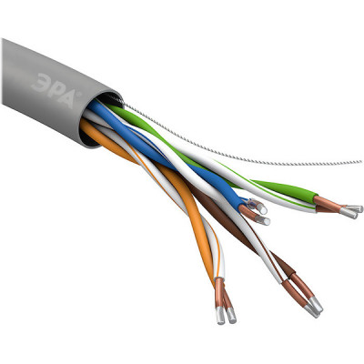 Кабель UTP 5e 4 пары CCA, 0,5мм, 24AWG, ЭРА SIMPLE [UL-4-PVC-A-100][100м]