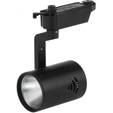 Светильник трековый 1ф LED 10W, 4000K, 700Лм, d54x175, 1xCOB 24°, ЭРА [TR1 - 10 BK] черный