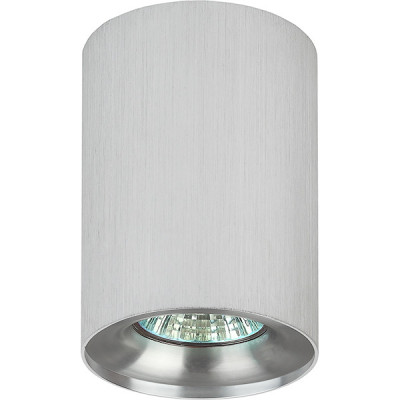 Светильник накладной 1xGU10 MAX35W, IP20, d80*100, ЭРА [OL1 GU10 SL/CH] серебро/хром