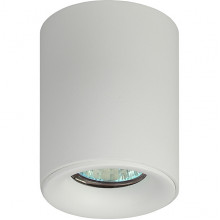 Светильник накладной 1xGU10 MAX35W, IP20, d80*100, ЭРА [OL1 GU10 WH] белый