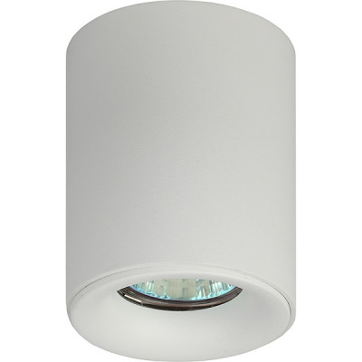 Светильник накладной 1xGU10 MAX35W, IP20, d80*100, ЭРА [OL1 GU10 WH] белый