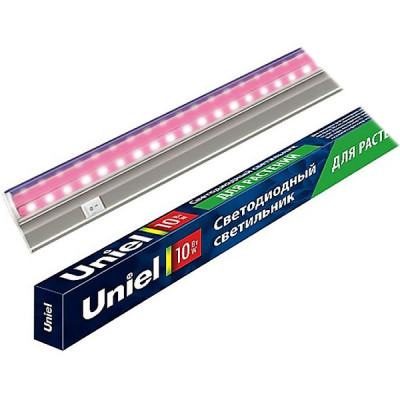 Светильник LED ФИТО 10W, 560*22*34, IP40, 11 мкмоль/с, Uniel [ULI-P20-10W/SPSB IP40 WHITE]