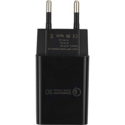 Зарядное устройство Cablexpert, 3А, QC3.0+PD18W [MP3A-PC-17] черный