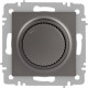 Светорегулятор (диммер) с/у 600W, IP20, поворотный, Intro Accent [6-401-09] титан