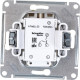 Выключатель с/у 2-кл 10А, IP20, с подсветкой, Schneider Electric ATLASDESIGN [ATN000253] бежевый