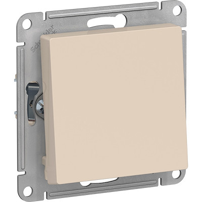 Переключатель с/у 1-кл 10А, IP20, Schneider Electric ATLASDESIGN [ATN000261] бежевый