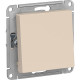 Переключатель с/у 1-кл 10А, IP20, Schneider Electric ATLASDESIGN [ATN000261] бежевый