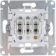 Выключатель с/у 3-кл 10А, IP20, Schneider Electric ATLASDESIGN [ATN000331] алюминий