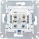 Выключатель с/у 2-кл 10А, IP20, с подсветкой, Schneider Electric ATLASDESIGN [ATN001053] карбон
