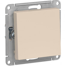 Выключатель возвратный с/у 1-кл 10А, IP20, Schneider Electric ATLASDESIGN [ATN000215] бежевый