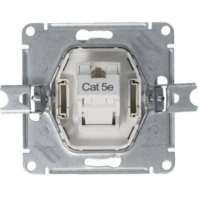 Розетка с/у компьютерная 1xRJ45, IP20, Schneider Electric ATLASDESIGN [ATN000383] алюминий