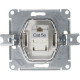 Розетка с/у компьютерная 1xRJ45, IP20, Schneider Electric ATLASDESIGN [ATN000383] алюминий
