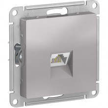 Розетка с/у компьютерная 1xRJ45, IP20, Schneider Electric ATLASDESIGN [ATN000383] алюминий