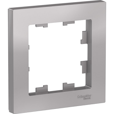 Рамка 1п, IP20, Schneider Electric ATLASDESIGN [ATN000301] алюминий