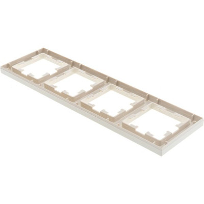 Рамка 4п, IP20, Schneider Electric ATLASDESIGN [ATN000204] бежевый