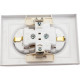 Розетка с/у 2x2P+Е 16A, IP20, со штор., в сборе, Schneider Electric ATLASDESIGN [ATN000126][10] белы