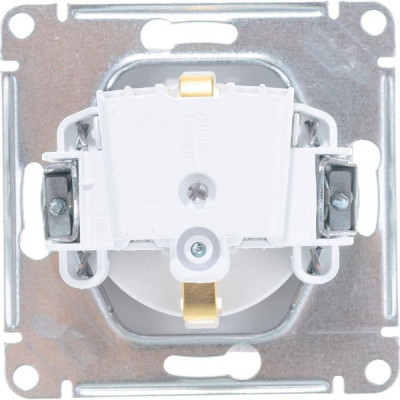 Розетка с/у 2P+E 16A, IP20, со шторками, Schneider Electric ATLASDESIGN [ATN000145] белый