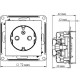 Розетка с/у 2P+E 16A, IP20, Schneider Electric ATLASDESIGN [ATN000243] бежевый [20/160]