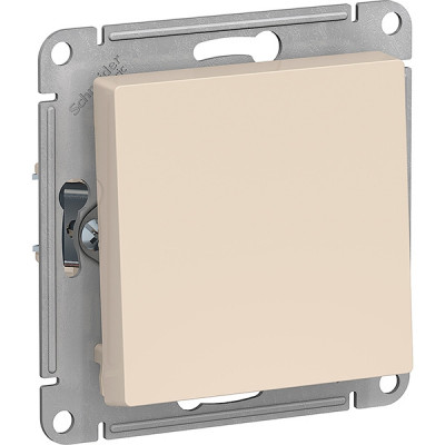 Выключатель с/у 1-кл 10А, IP20, Schneider Electric ATLASDESIGN [ATN000211] бежевый [20]