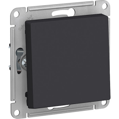 Выключатель с/у 1-кл 10А, IP20, Schneider Electric ATLASDESIGN [ATN001011] карбон [10]