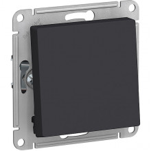 Переключатель с/у 1-кл 10А, IP20, Schneider Electric ATLASDESIGN [ATN001061] карбон