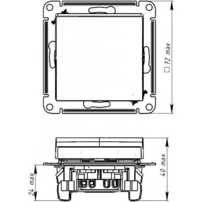 Переключатель с/у 1-кл 10А, IP20, Schneider Electric ATLASDESIGN [ATN001061] карбон