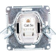 Розетка с/у компьютерная 1xRJ45, IP20, Schneider Electric ATLASDESIGN [ATN001083] карбон