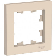 Рамка 1п, IP20, Schneider Electric ATLASDESIGN [ATN000201] бежевый