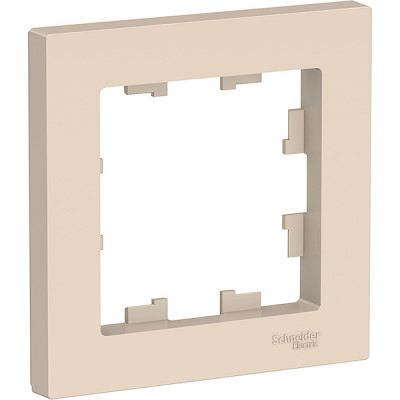Рамка 1п, IP20, Schneider Electric ATLASDESIGN [ATN000201] бежевый