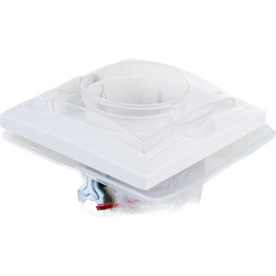 Розетка с/у 2P+E 16А, IP44, с крышкой/шторками, IEK КВАРТА [ERK70-K01-10-DM-44] белый