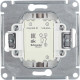 Выключатель с/у 2-кл 10А, IP20, Schneider Electric Glossa [GSL001251] платина