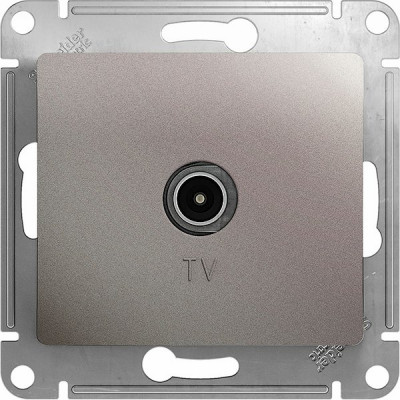 Розетка с/у TV, оконечная, Schneider Electric Glossa [GSL001293] платина