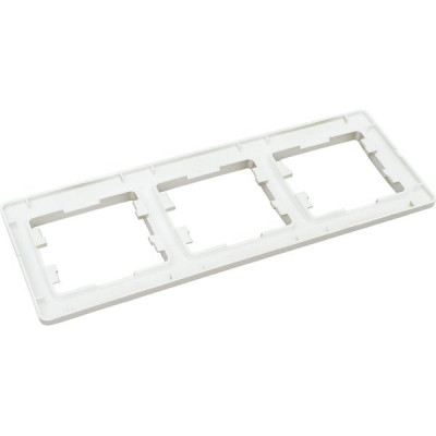 Рамка 3п, IP20, горизонтальная, Schneider Electric Glossa [GSL001203] платина