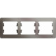 Рамка 3п, IP20, горизонтальная, Schneider Electric Glossa [GSL001203] платина