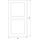 Рамка 2п, IP20, вертикальная, Schneider Electric Glossa [GSL000206] бежевый
