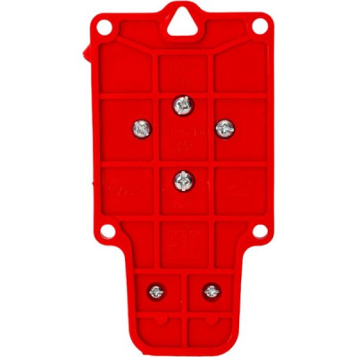 Колодка каучуковая 1 розетка 16А/3,5кВт с защ. крышкой IP44 [РП 16-131 К] красная