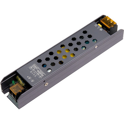 Блок питания 24V  60W, IP20, металл соты компактный, General [GDLI-S-60-IP20-24] серый