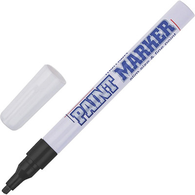 Маркер-краска PAINT MARKER SPM-01 SLIM, 2мм, MunHwa [207860][12] черный