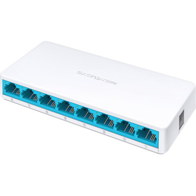 Коммутатор Mercusys MS108, 8 портов Ethernet 100 Мбит/с