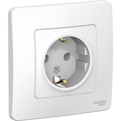 Розетка с/у 2P+Е 16А, Schneider Electric Blanca [BLNRS001011] белый