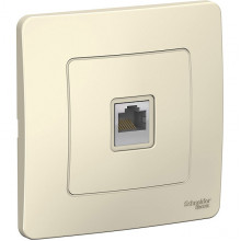 Розетка с/у компьютерная 1xRJ45 5e, Schneider Electric Blanca [BLNIS045002] молочный