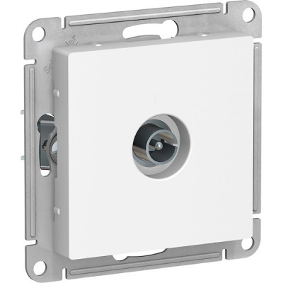 Розетка с/у TV одиночная, IP20, Schneider Electric ATLASDESIGN [ATN000193][10] белый