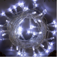 Гирлянда Нить  5м, прозр., LED-50-220V, 8 режимов, БЕЛЫЙ [3556756]
