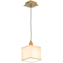 Светильник подвесной 1*E14*6W, текстиль, d140*1100, планка, Lussole Montone [GRLSF-2506-01] бел/кор