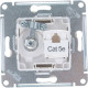 Розетка с/у TV+RJ45 кат.5e, IP20, Schneider Electric ATLASDESIGN [ATN000289] бежевый