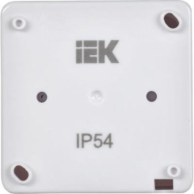 Розетка о/у 2P+E, IP54, IEK ГЕРМЕС PLUS РСб20-3-ГПБб [ERMP12-K01-16-54-EC] белая крышка