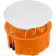 Коробка распаячная с/у d80*40мм, пл.лапки с крышкой, IP20, TDM [SQ1403-1025] красный